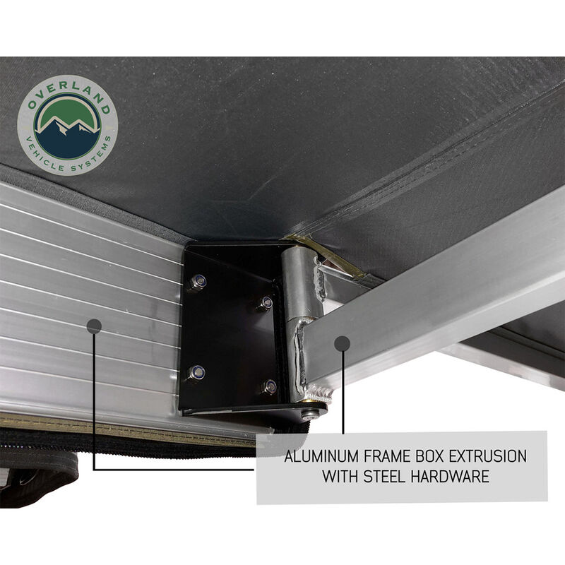 Overland Vehicle Systems 270 Driver Side Awning with Bracket Kit for Mid-to-High Roofline Vans image number 13