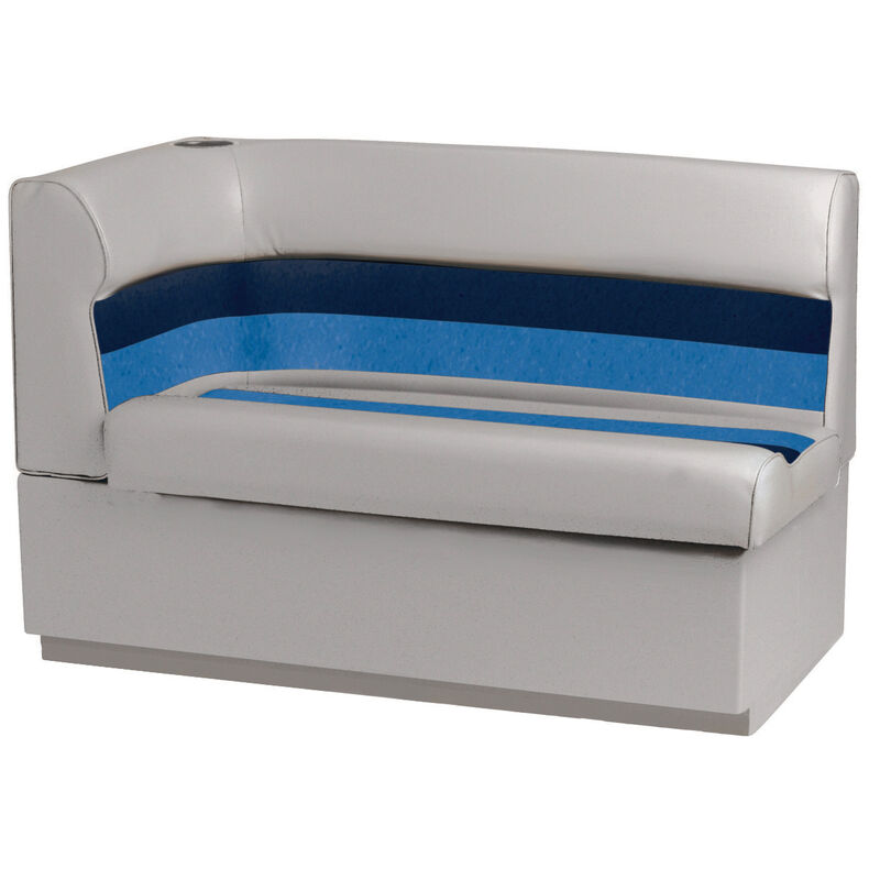 Toonmate Deluxe Pontoon Corner Couch with Toe Kick Base, Right Side, Gray image number 1