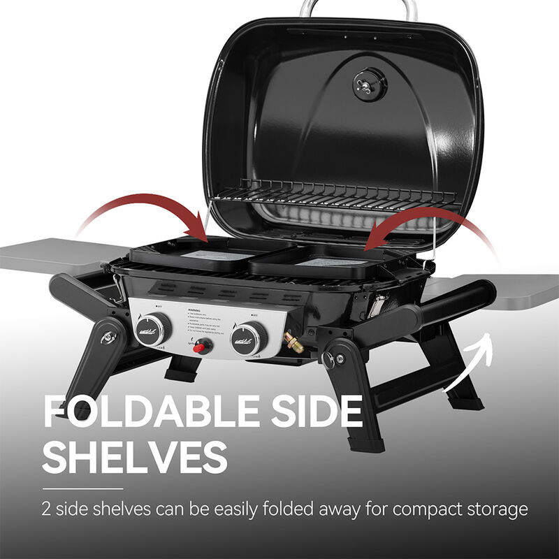 Royal Gourmet 2-Burner Portable Gas Grill image number 5