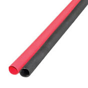 Ancor Adhesive-Lined Heat Shrink Tubing, 12-8 AWG, 3" L, 1-Pk., Black/Red