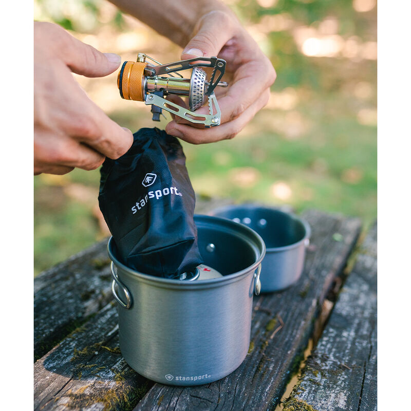 Stansport Backpack Stove with Fuel and Cook Set image number 6