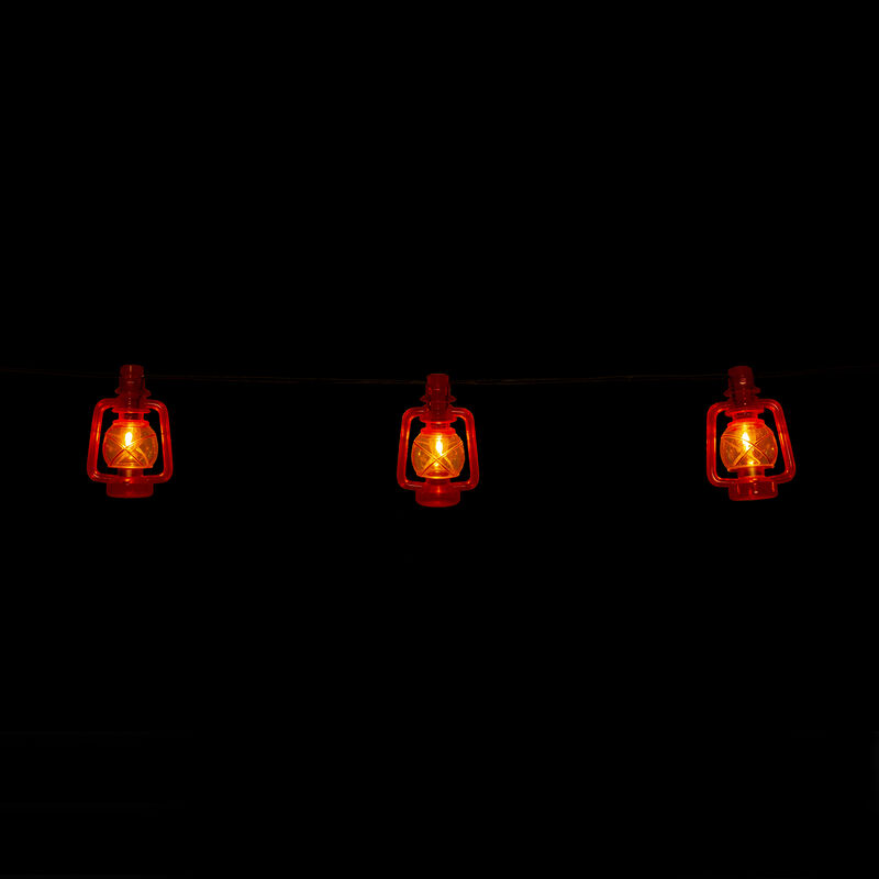 Red Lantern Lights, 10 Lights on 11’ Cord  image number 7