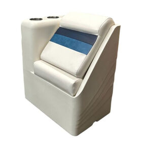 Horizon Manufacturing Premium Series Left Radius Lean Back - White/Navy/Blue 