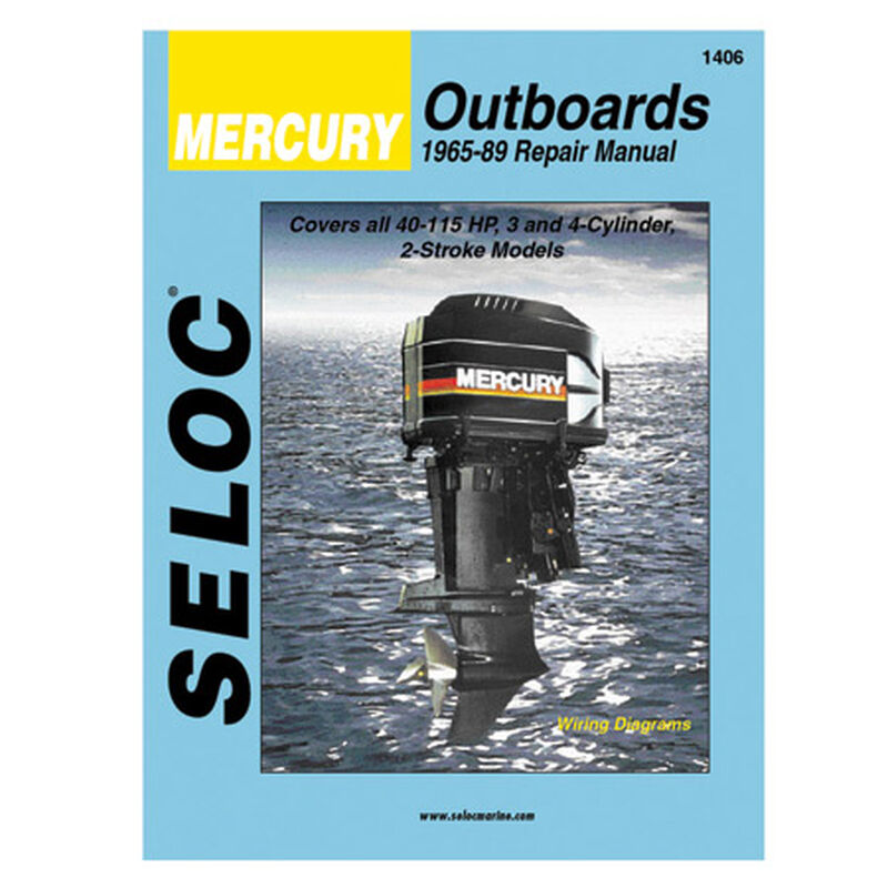 Seloc Marine Outboard Repair Manual for Mercury '65 - '89, 40-115 hp image number 1