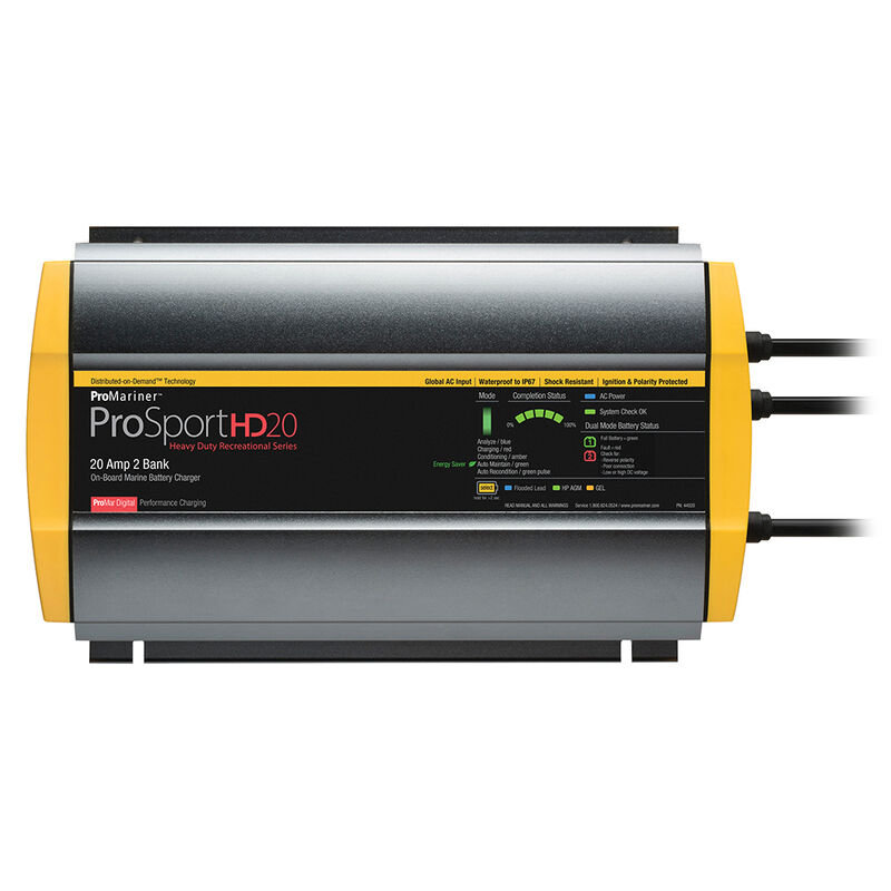 ProMariner ProSportHD 20 Gen 4 - 20 Amp - 2 Bank Battery Charger image number 1