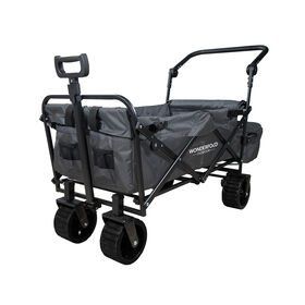 Wonderfold Outdoor S3 Push & Pull Folding Wagon w/ Insulated Bag | Smokey Gray