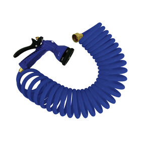 Whitecap 25' Coiled Hose with Adjustable Nozzle