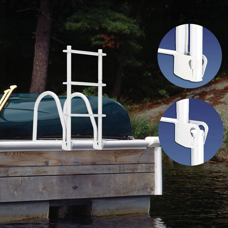 Howell Flip-Up Dock Ladder, 3-Step image number 3