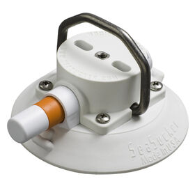 SeaSucker 4.5" Vacuum Mount with Stainless Steel Flat-Top D-Ring