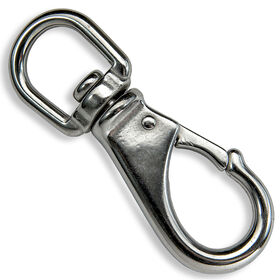 Whitecap Swivel Eye Snap, Size 1, Stainless Steel