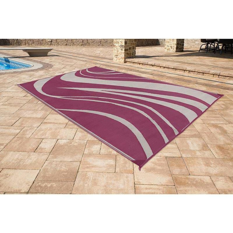 Reversible Wave Design Patio Mat image number 29