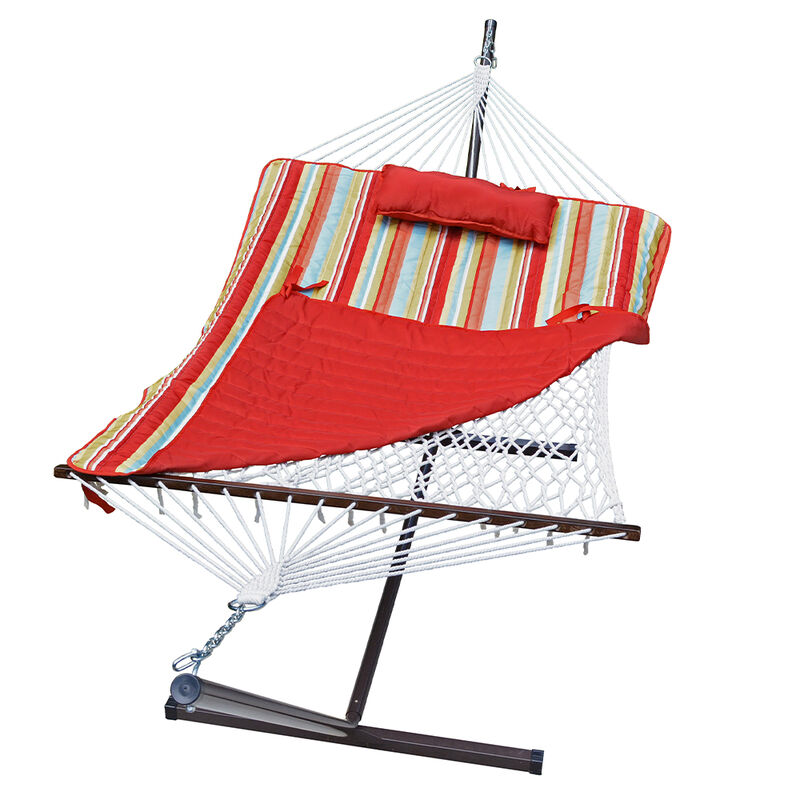 Algoma Rope Hammock, Stand, Pad, and Pillow Combination image number 1