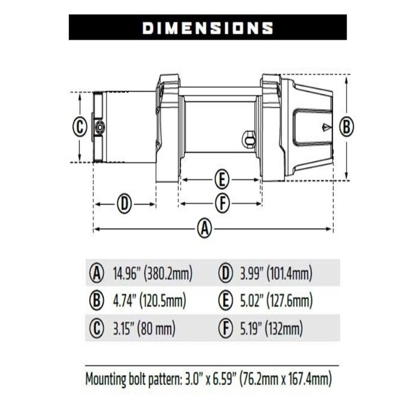 WARN 101040 VRX 45-S Powersport Winch, 4500-lb. image number 4