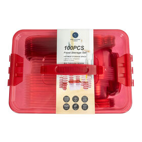 Phantom Chef 100-Piece Food Storage Set, 50 Containers with Lids