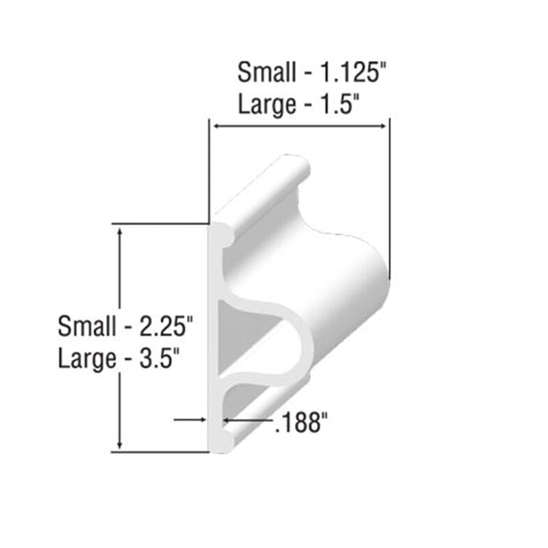 Taylor Made D-Profile Dock Edging 6'L x 2-1/4"H x 1-1/8"T image number 3