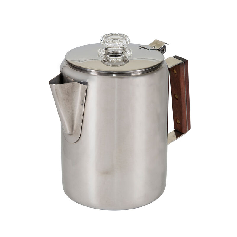 Stansport Stainless Steel Percolator 9-Cup Coffee Pot image number 2