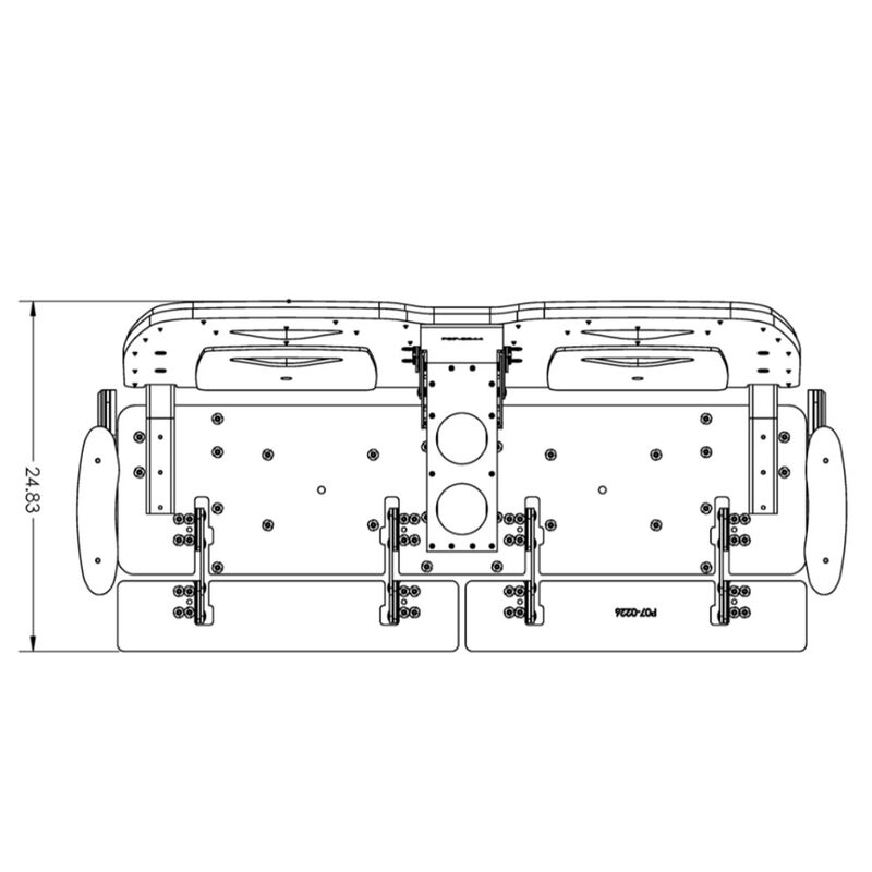 TACO Marine 53" Abaco Sport Bench image number 7