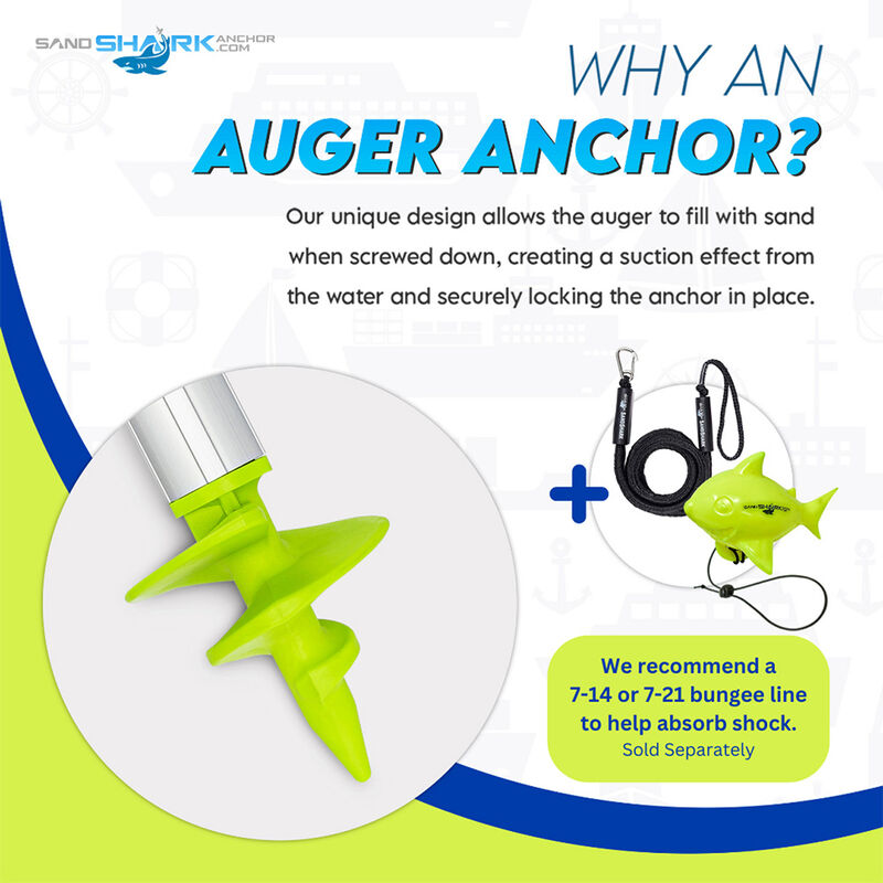 SandShark SuperSport 2.0 Premium Shallow Water Anchor, 29"-48" image number 3