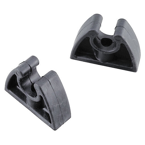 2 X 19mm Nylon Tube Holder Clips - For Boat Hook, Paddle, Oar, Or Stern Light Storage