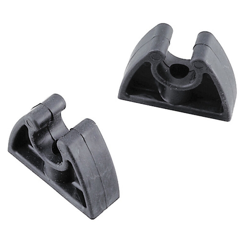 2 X 19mm Nylon Tube Holder Clips - For Boat Hook, Paddle, Oar, Or Stern Light Storage