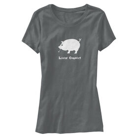 Livin' Country Women's Pig Short-Sleeve Tee
