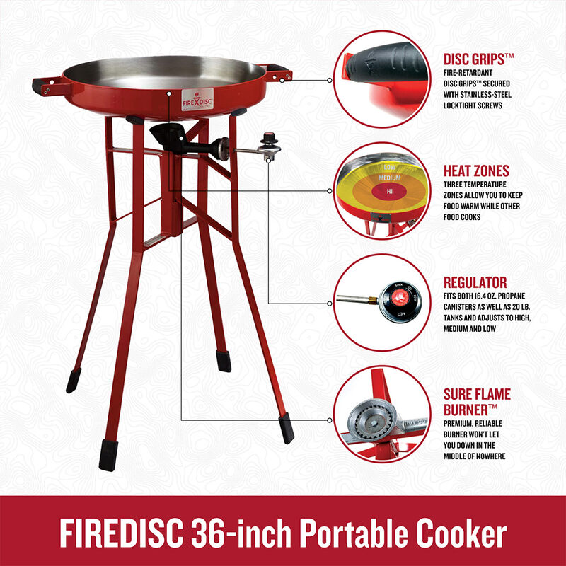 The Original Series FIREDISC 380 Outdoor Portable Propane Cooker  image number 5