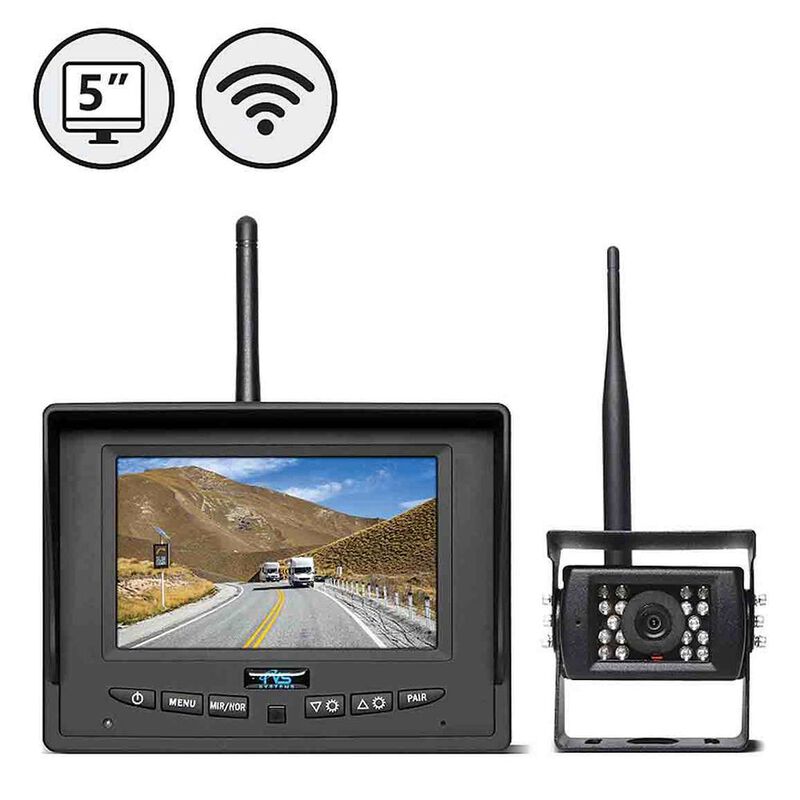 RVS Systems Digital Wireless Backup Camera System with 5" LED Monitor image number 2