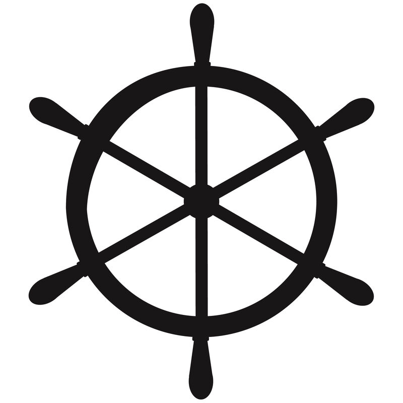 Ship's Wheel Vinyl Decal image number 13
