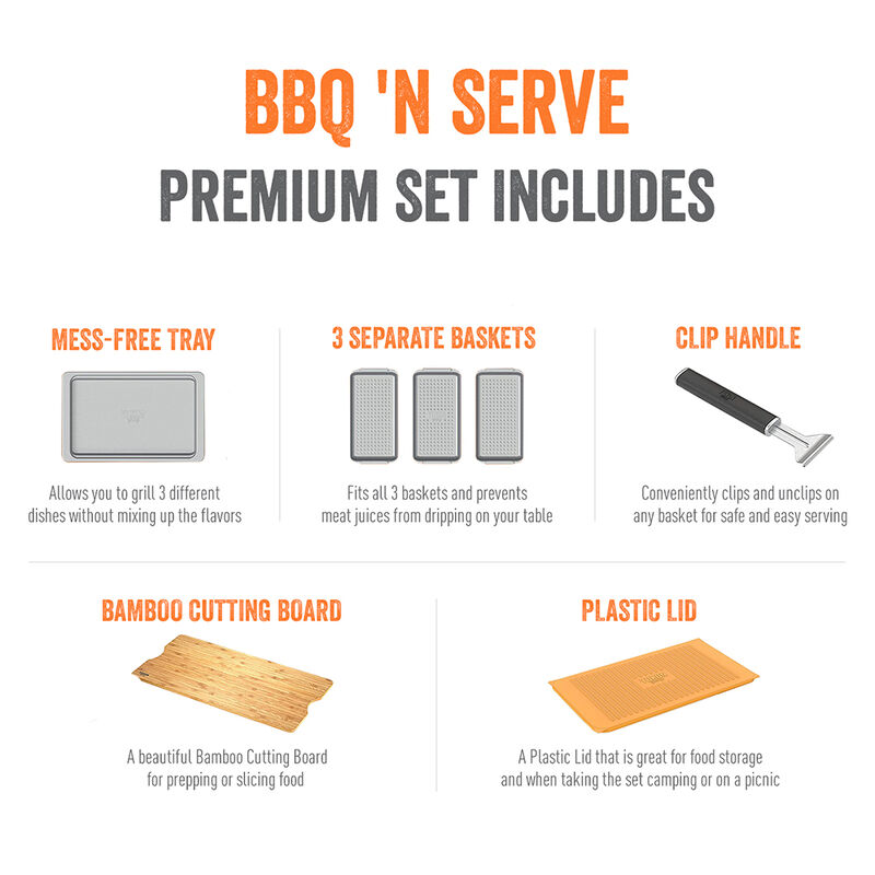 Yukon Glory BBQ 'N Serve Premium BBQ Basket Set image number 2