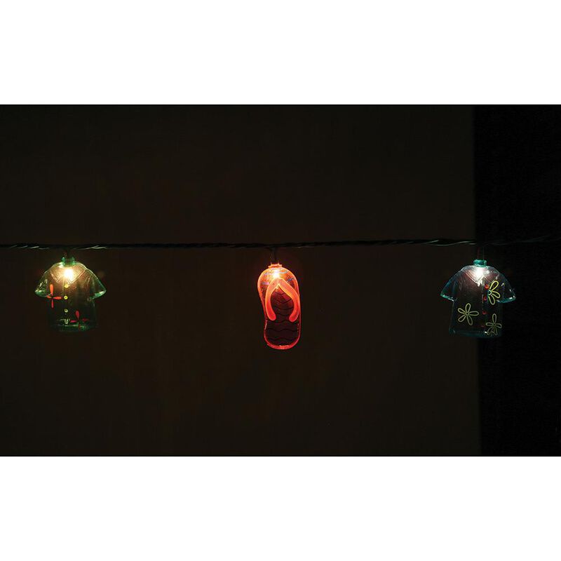 Hawaiian Shirt & Flip Flop Mini Light Set image number 9