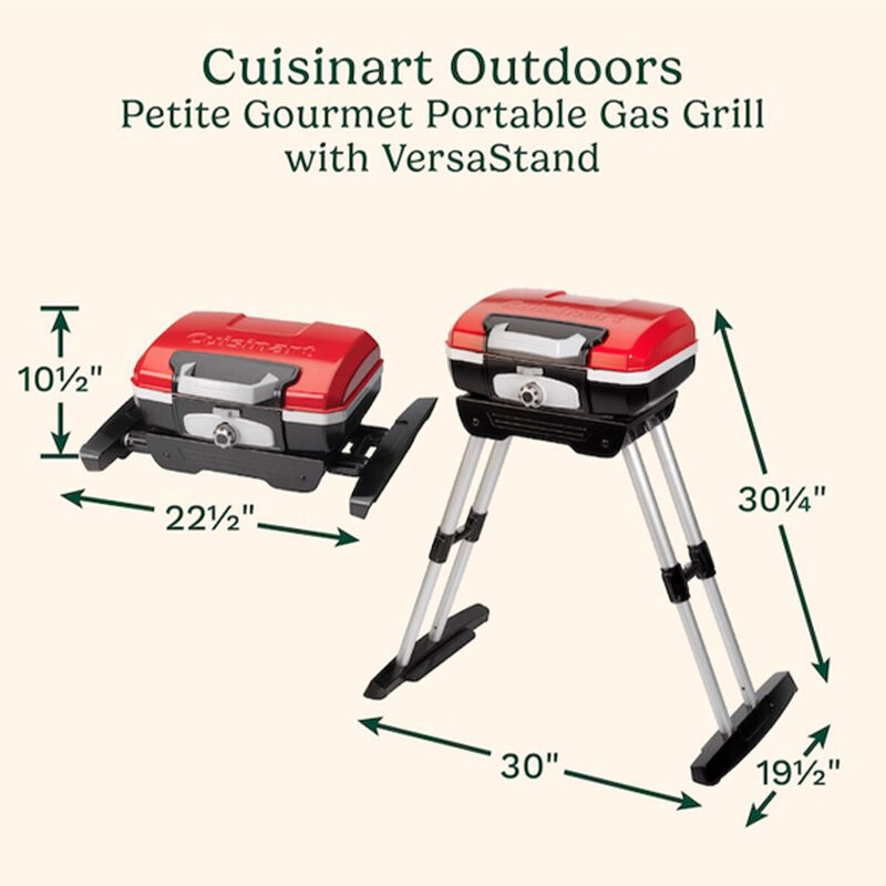 Cuisinart Petit Gourmet Gas Grill with VersaStand image number 2