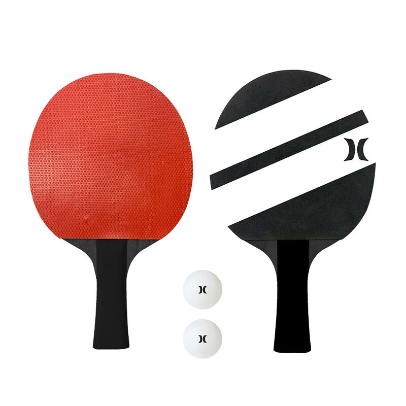 Hurley Retractable Ping Pong Net Set - Black/Red image number 2