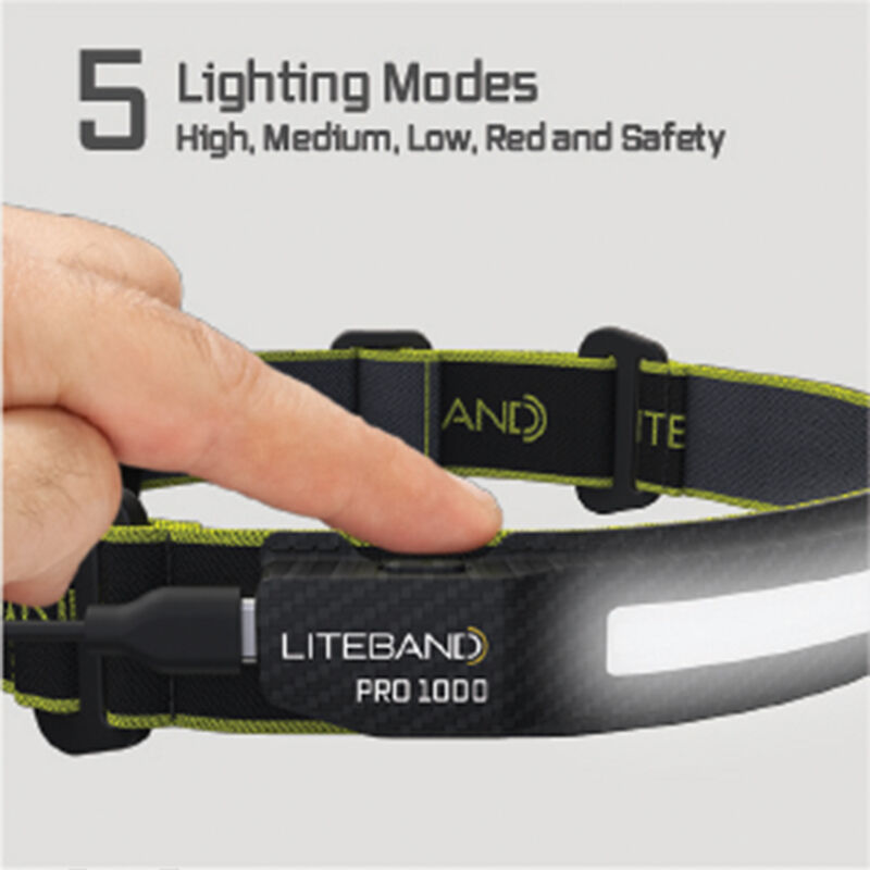 Liteband PRO 1000 LED Headlamp, Carbon Fiber image number 2