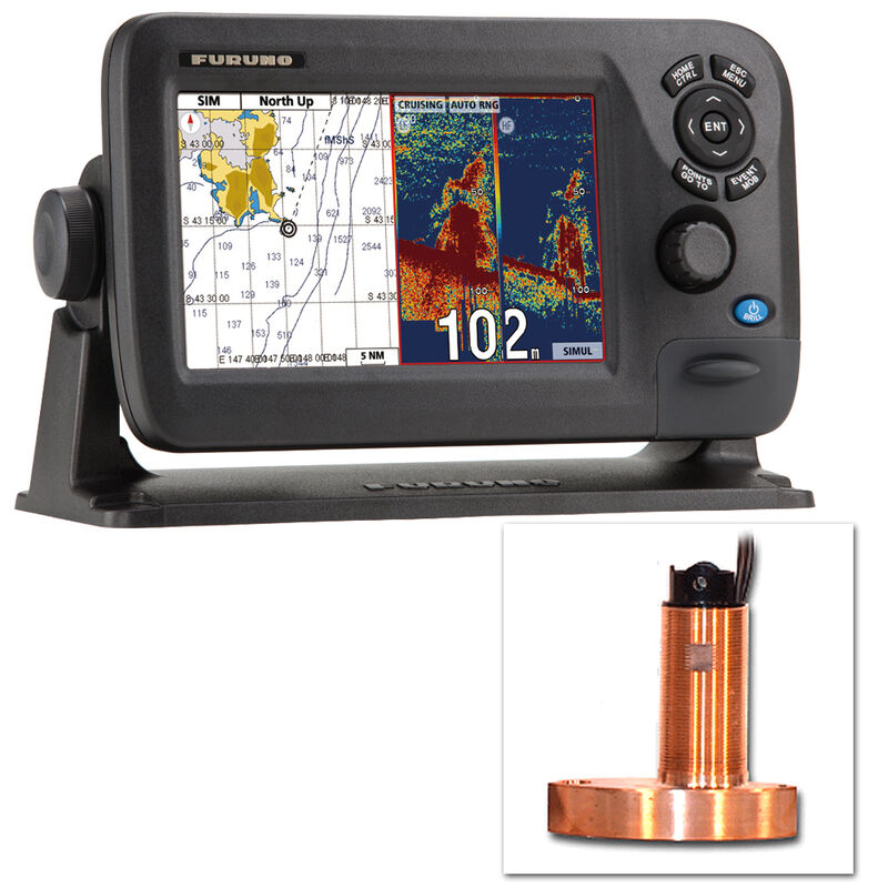 Furuno GP1870F Color GPS Chartplotter/Fishfinder With Thru-Hull Transducer image number 1