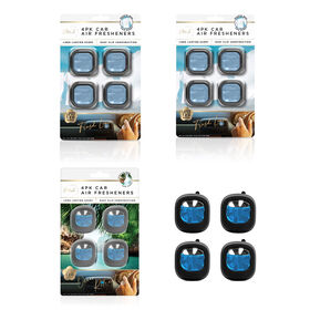 Mod 4-Pack Vent Clip-On 4-Piece Air Fresheners - Fresh Linen and Ocean Retreat 