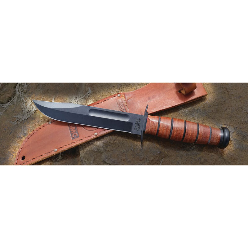 KA-BAR USMC Straight-Edge Fixed-Blade Knife image number 4