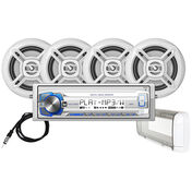 Dual MCP1364BTS Digital Media Bluetooth Receiver Package With Four 6.5" Speakers