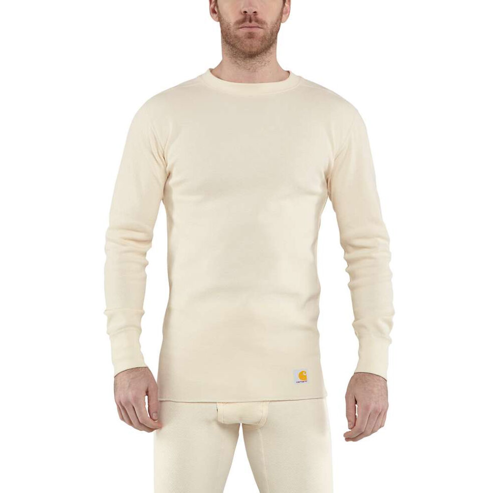 carhartt men's base force wicking cotton super cold weather crewneck top