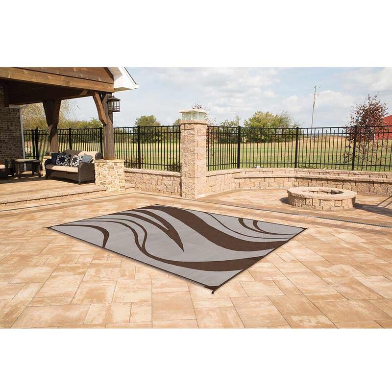 Reversible Wave Design Patio Mat image number 15