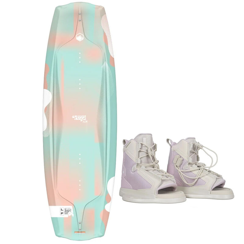 Liquid Force Women's Angel 130 Wakeboard with Plush 4-7 Bindings