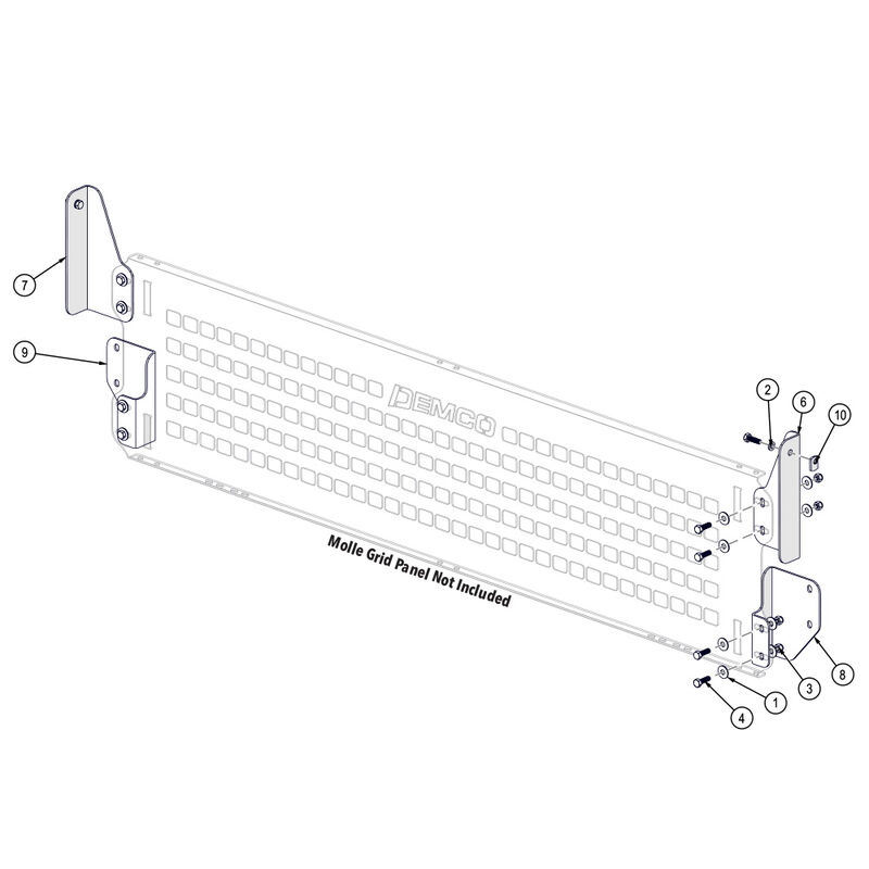 Demco Molle Rack Mounting Hardware for 2017-2026 Ford F250/F350