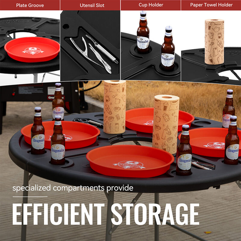 Royal Gourmet Creole Feast Foldable 47in Crawfish/Camping Table image number 4