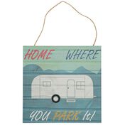 Home is Where You Park It Retro Wall Art
