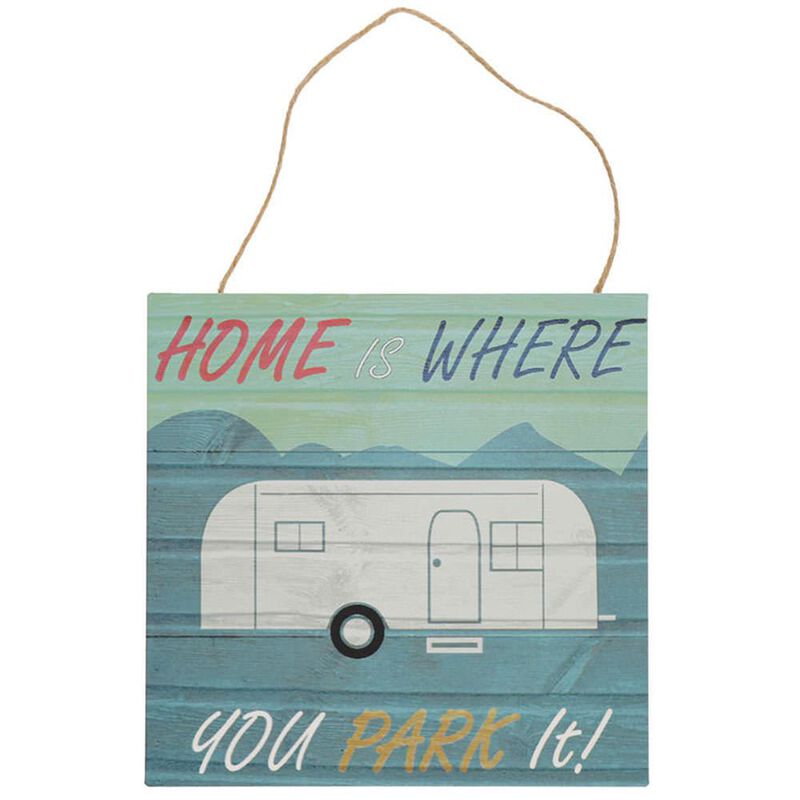 Home is Where You Park It Retro Wall Art image number 1
