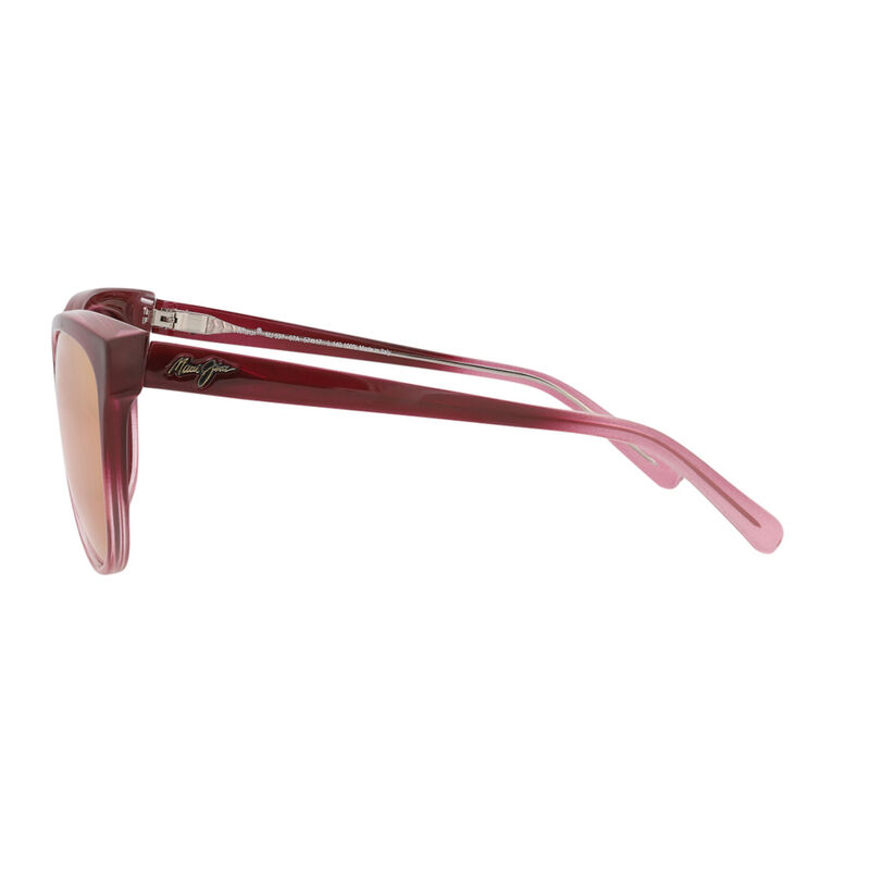Maui Jim Women's Core Cat Eye Sunglasses, Burgundy Frame/Sunrise Lenses image number 3