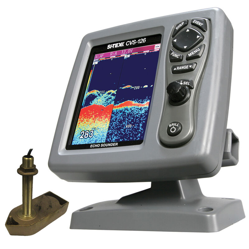 Si-Tex CVS-126 Dual Frequency Echo Sounder With 307/50/200T-CX TH Transducer image number 1