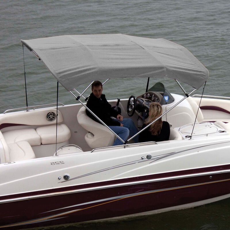 Shademate Sunbrella Stainless 4-Bow Bimini Top 8'L x 54''H 61''-66'' Wide image number 4