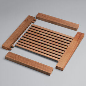 Whitecap Teak Cockpit 1" Grate Frame Material, (A)2-3/4", (B)1"