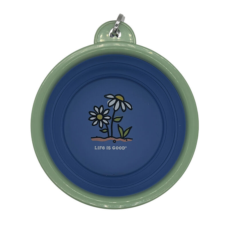 Life is Good Silicone Pet Travel Bowl, LIG Dogs image number 2