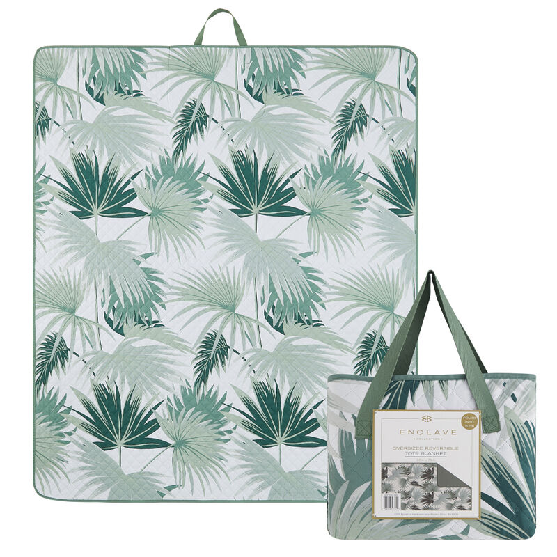 Enclave Oversized Reversible Tote Blanket, Surfside image number 1